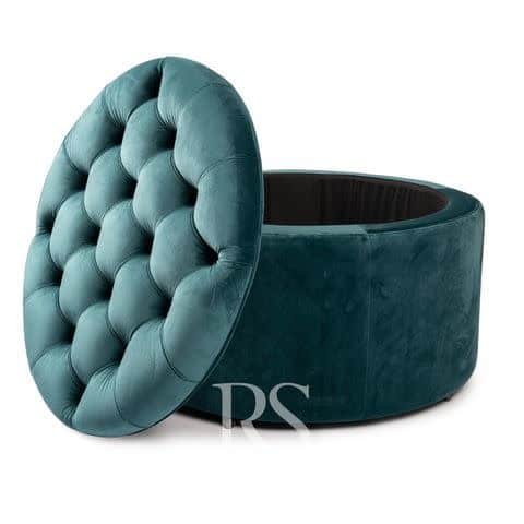 Rocking Seats - Royal Storage Box velvet esmerald Green