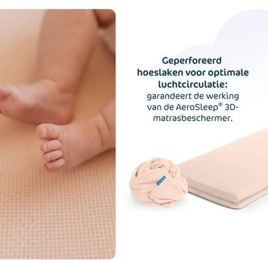 Aerosleep - Sleep Safe Fitted Sheet 140 x 70 Peach