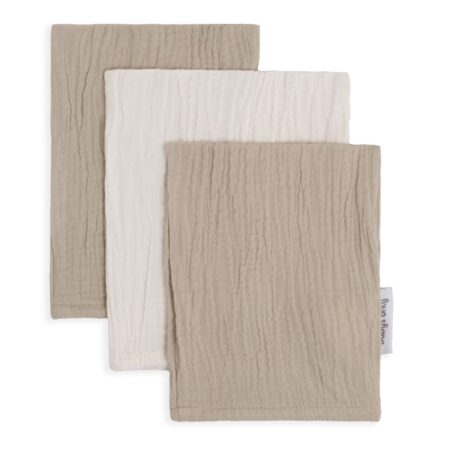 Baby's Only - Washandje Tender beige/linen - 3-pack