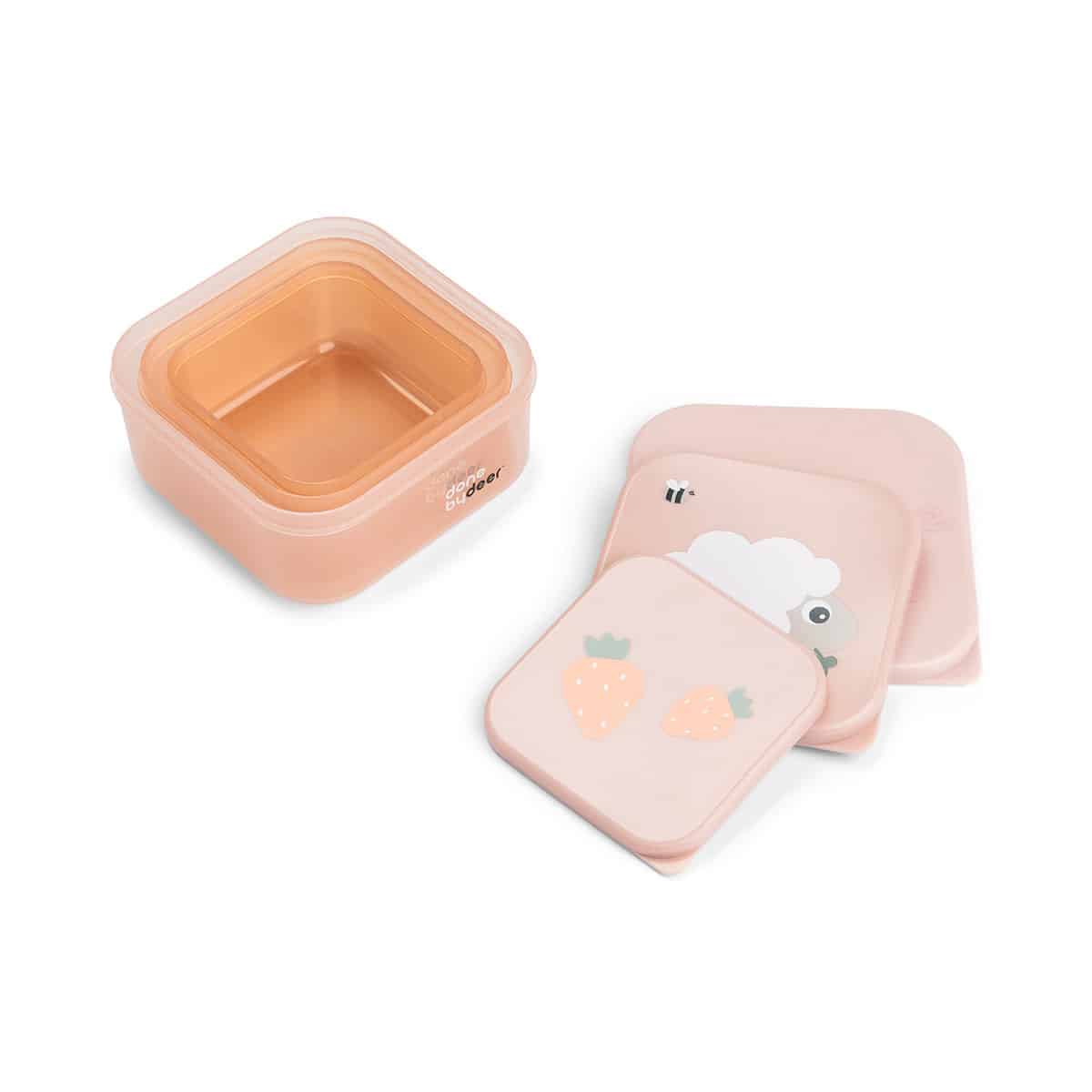 Done by Deer - Snack box set 3 pcs Tiny farm Powder