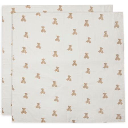 Jollein - Hydrofiele Doek Large 115x115cm Teddy Bear (2pack)