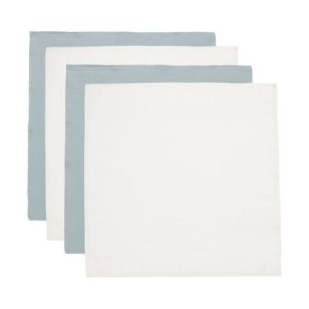Jollein - Hydrofiele Doek Small 70x70cm Sea Green/Ivory (4pack)