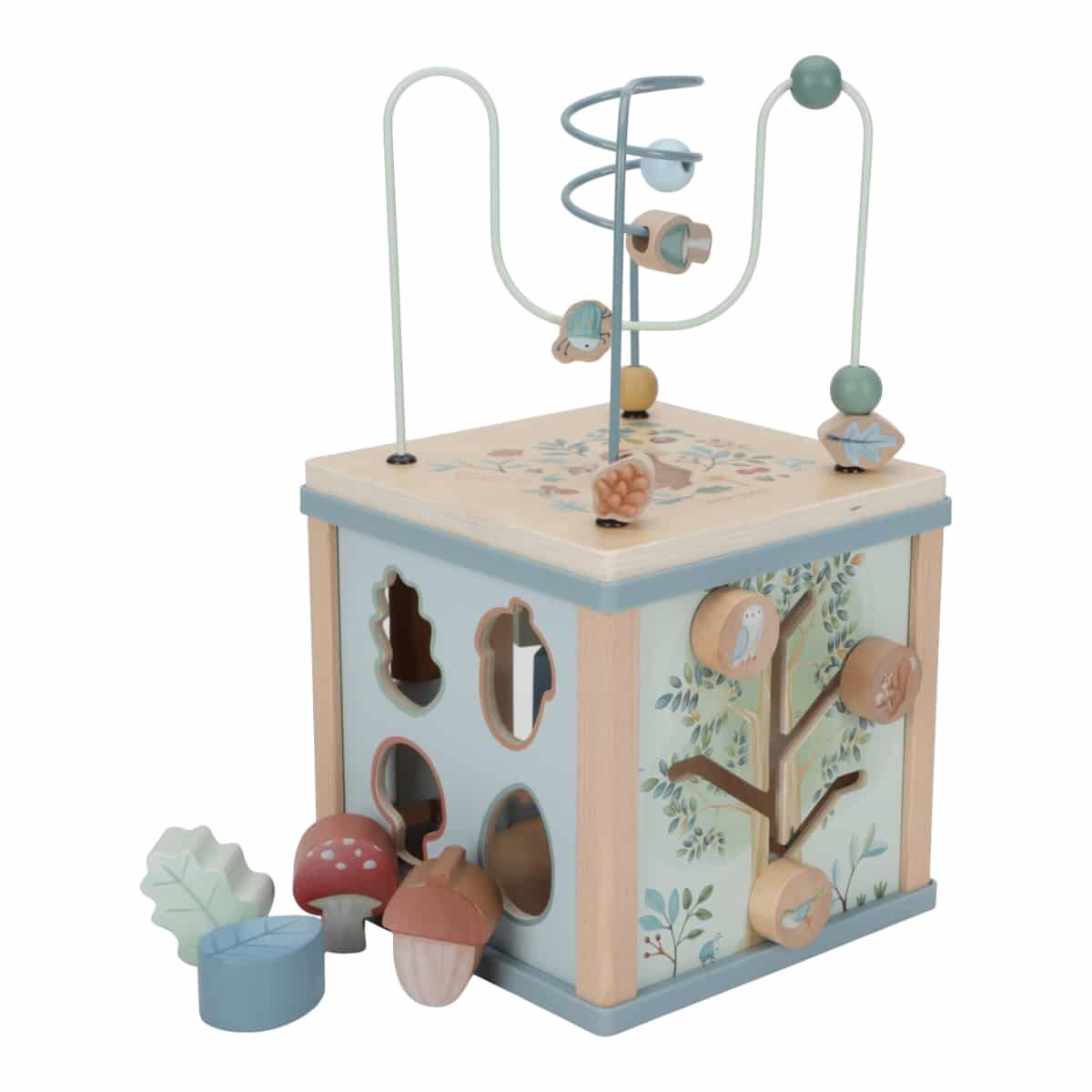 Little Dutch Toys - Houten Activiteitenkubus - Forest Friends FSC