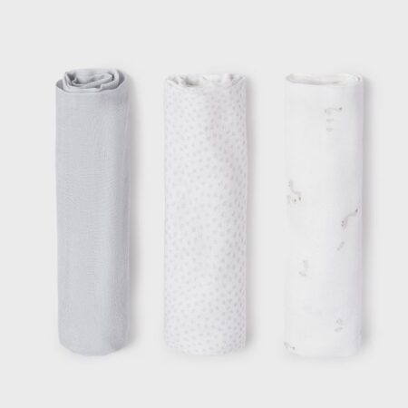 Mayoral - 3 delige set kleine muslin cloths - Gans
