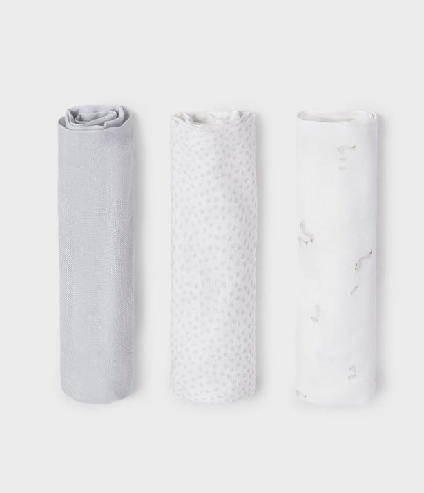 Mayoral - 3 delige set kleine muslin cloths - Gans