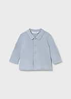 Mayoral - Knit shirt met kraag - Blauw