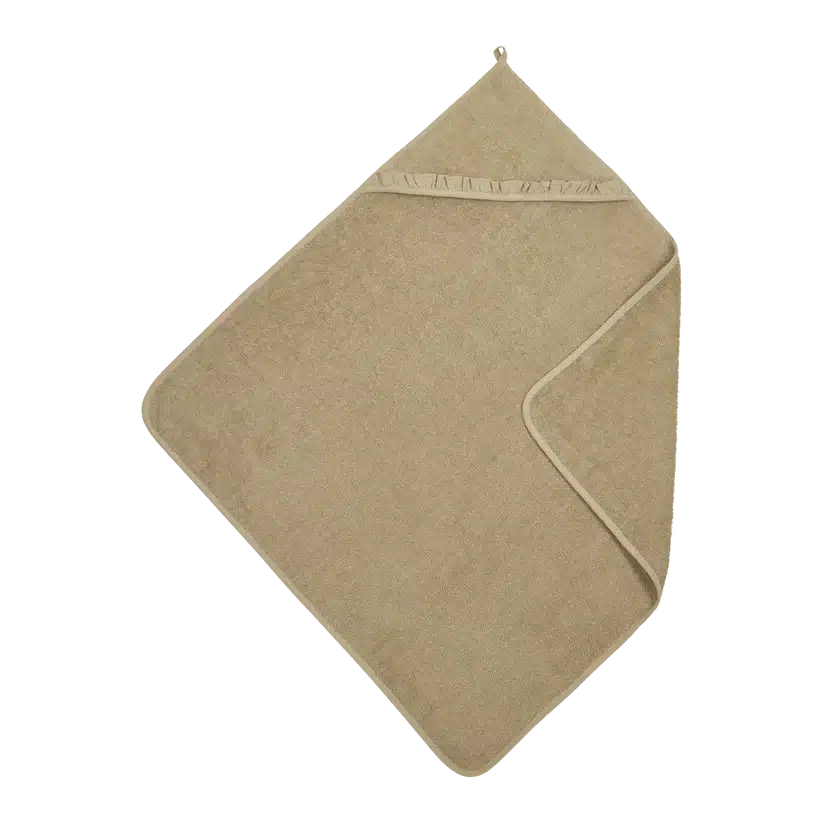 Meyco - Badcape badstof Ruffle Taupe 80x80cm
