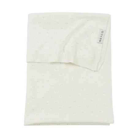 Meyco - Deken Bamboe Ajour Offwhite 75x100cm