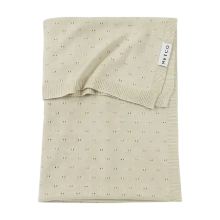 Meyco - Deken Bamboe Ajour Soft sand 100x150cm
