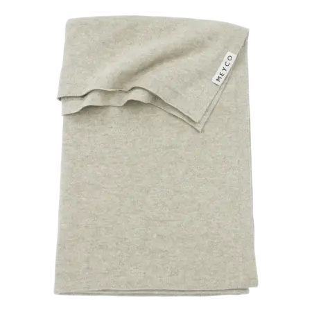 Meyco - Deken Knit basic Sand Melange 100x150cm