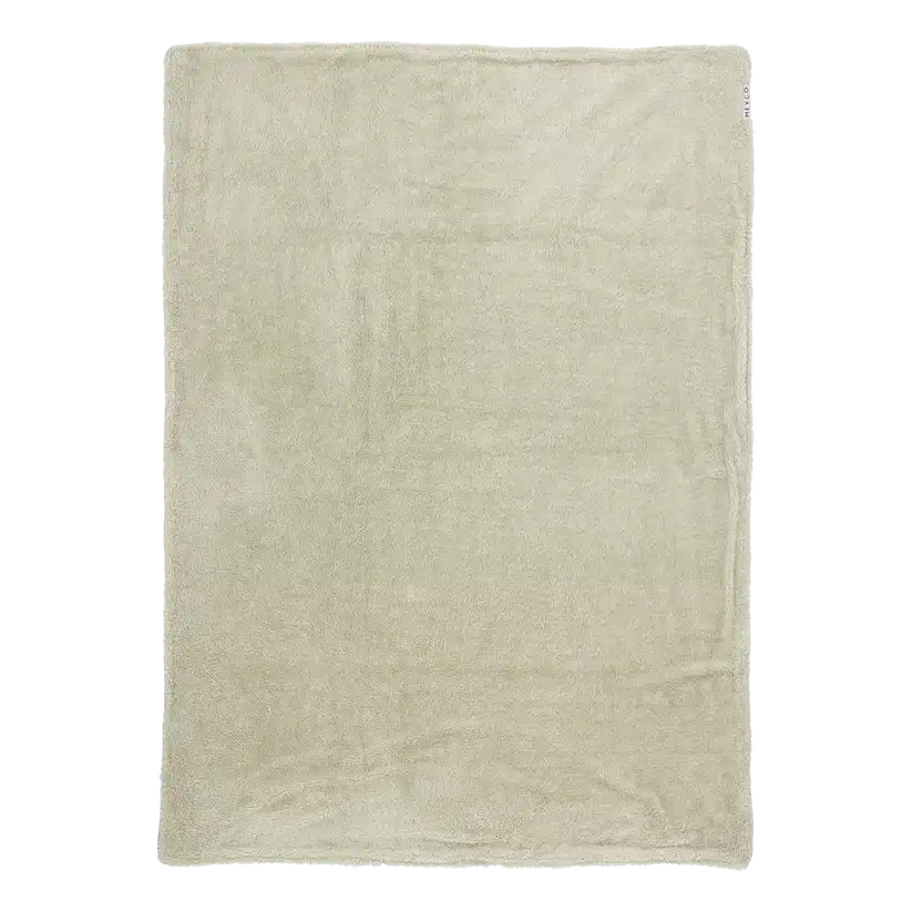 Meyco - Deken Knit basic teddy Sand Melange 100x150cm
