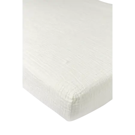 Meyco - Hoeslaken pre-washed hydrofiel Offwhite 60x120cm