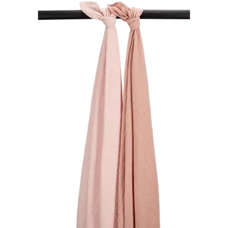 Meyco - Hydrofiele doeken pre-washed Soft Rose/Rose 120x120cm - 2-Pack