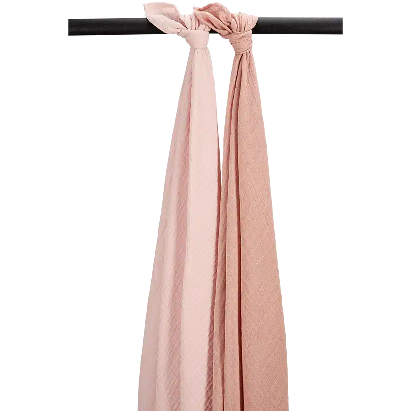 Meyco - Hydrofiele doeken pre-washed Soft Rose/Rose 120x120cm - 2-Pack