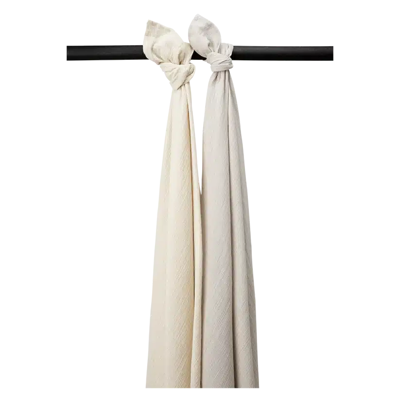 Meyco - Hydrofiele doeken pre-washed Soft Sand/Greige 120x120cm - 2-Pack