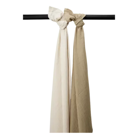 Meyco - Hydrofiele doeken pre-washed Soft Sand/Taupe 120x120cm - 2-Pack