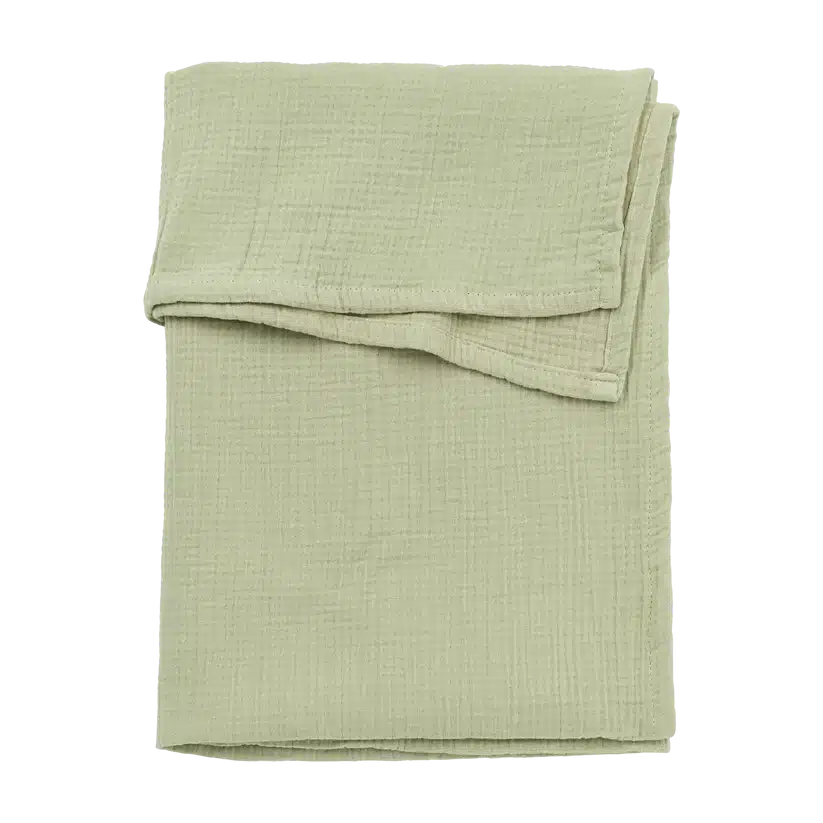 Meyco - Laken pre-washed hydrofiel Soft Olive 75x100cm
