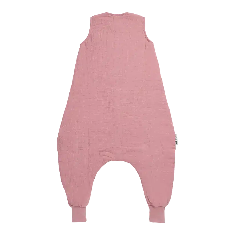 Meyco - Slaapzak jumper gevoerd pre-washed hydrofiel Rose 104cm