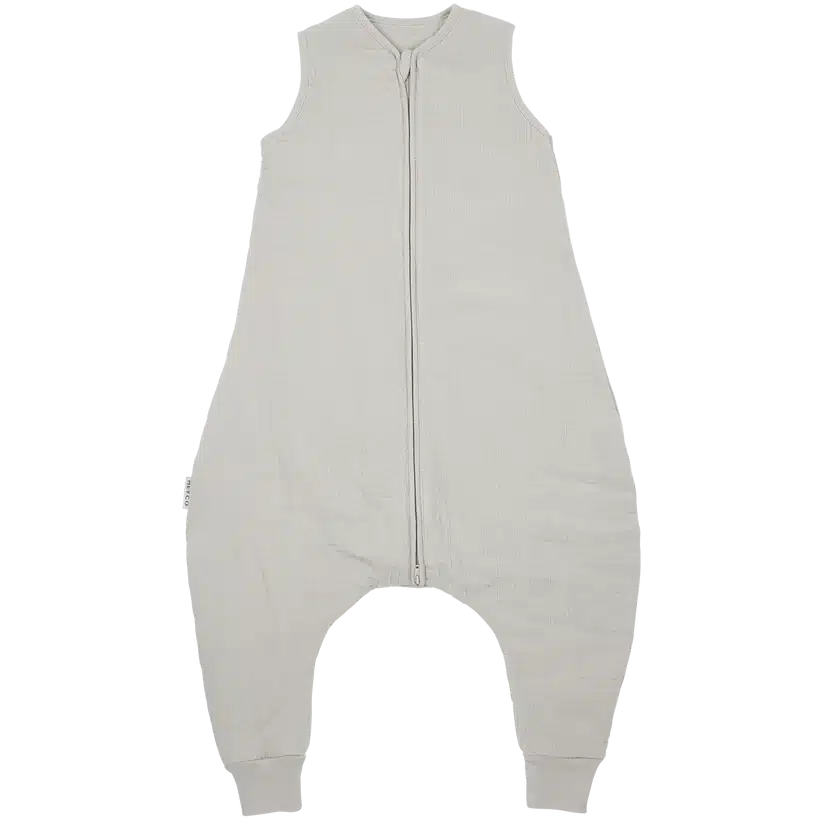 Meyco - Slaapzak jumper gevoerd pre-washed hydrofiel Uni Greige 104cm