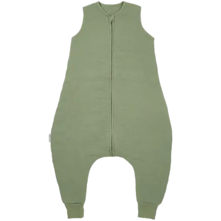 Meyco - Slaapzak jumper gevoerd pre-washed hydrofiel Uni Olive Green 104cm