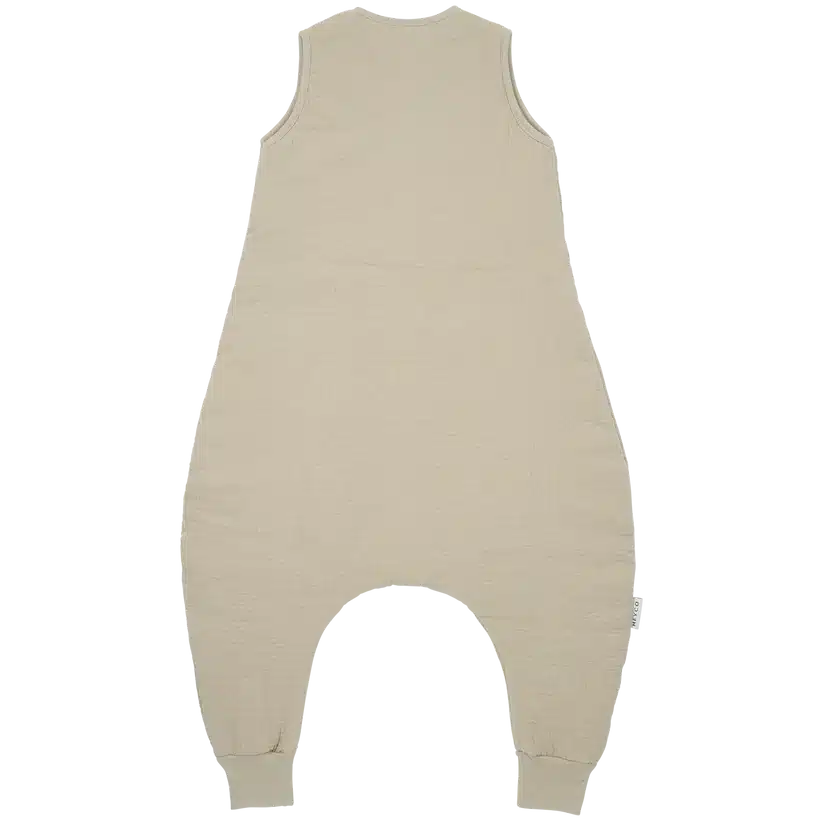 Meyco - Slaapzak jumper gevoerd pre-washed hydrofiel Uni Sand 80cm