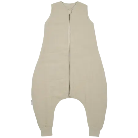 Meyco - Slaapzak jumper gevoerd pre-washed hydrofiel Uni Sand 92cm