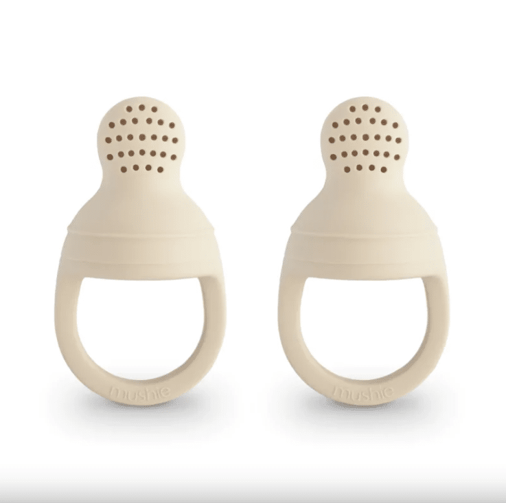 Mushie - Fresh Food Feeder Silicone 2-Pack - Shifting Sands