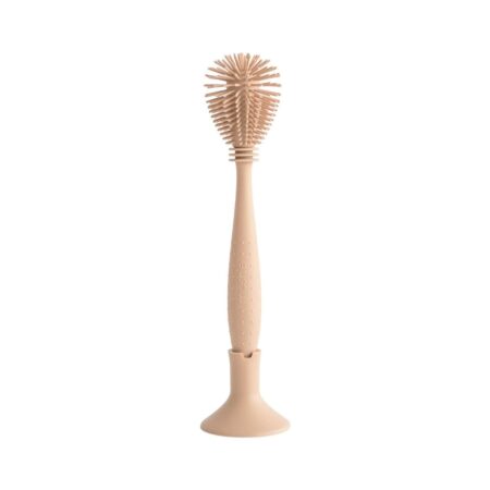 Mushie - Silicone Baby Bottle Brush - Natural