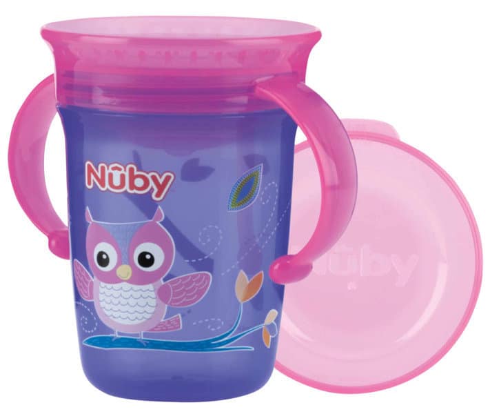 Nuby - 360° Wonder Cup met handvaten - 240ml - 6m+