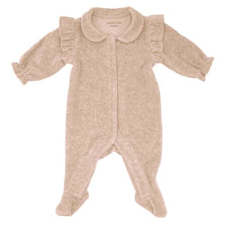 Poetree Kids - Babypakje Velours Met Ruffels Camel Girl