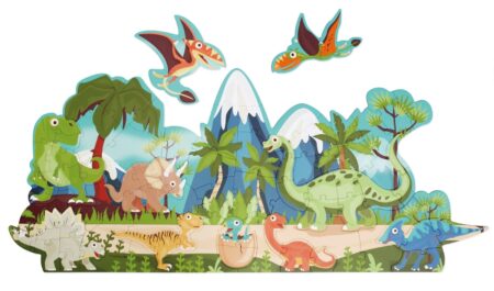 Scratch - Puzzel: BEGINNERS- & VLOERPUZZEL/DINO 100x53cm,