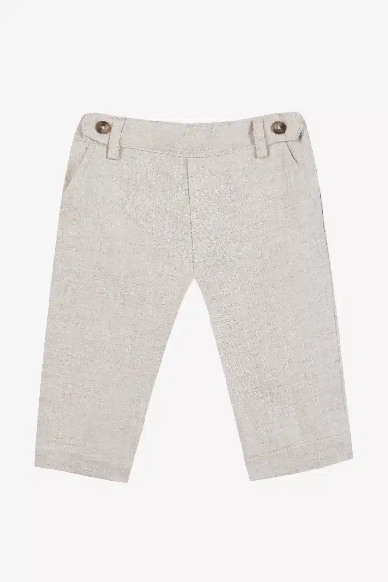 Tartine Et Chocolat - Linnen Broek Zandkleurig