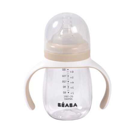 Beaba - Evolutieve 2-in-1 meegroeifles 210ml - clay