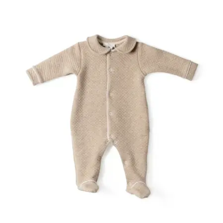 Living Nature - Babypakje losange camel sluiting vooraan