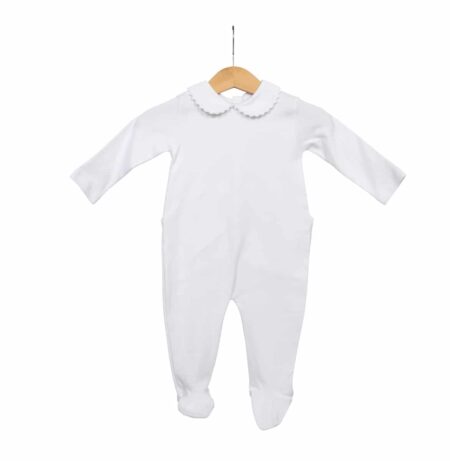 Living Nature - Babypakje wit serpentinekraag wit