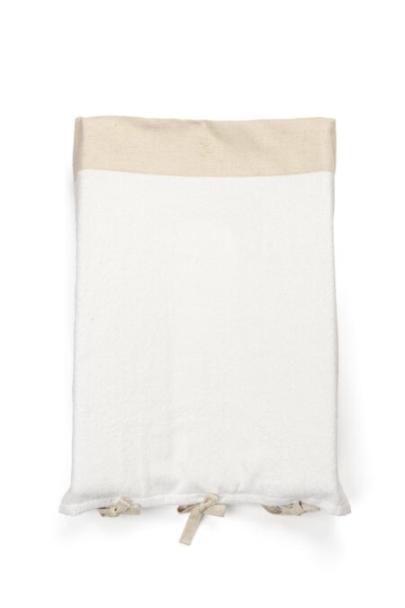 Living Nature - Hoes aankleedkussen badstof beige linnen