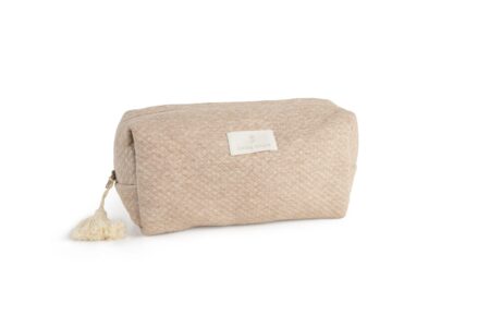 Living Nature - Toilettas Chloé with floshes losange beige