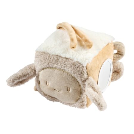 Nattou - Lapidou - Kubus zachte stof beige