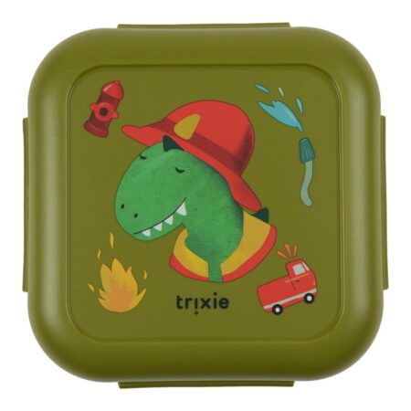 Trixie - Snack box met clips - Fireman Mr. Dino