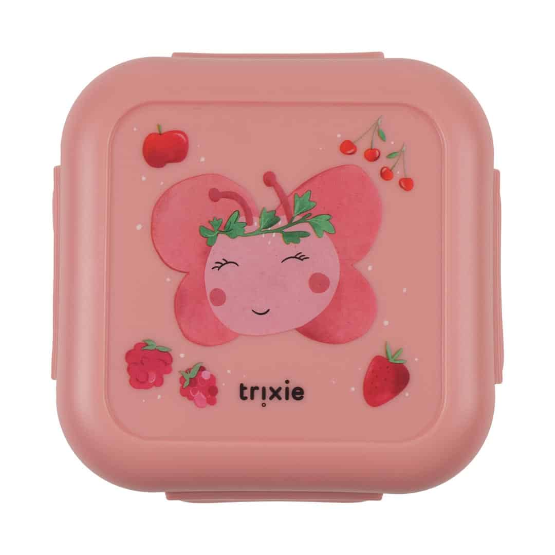 Trixie - Snack box met clips - Fruit fairy Mrs. Butterfly