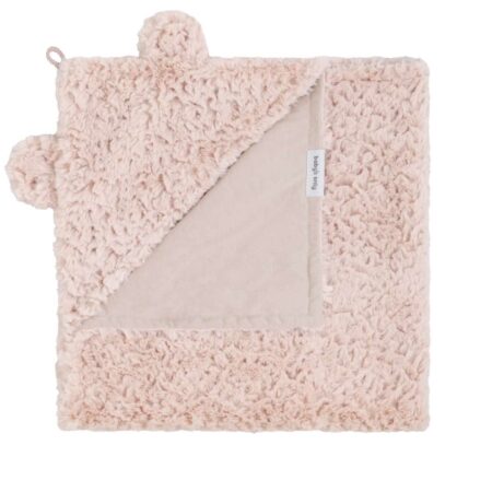 Baby's Only - Wikkeldeken Snow oud roze - met oortjes