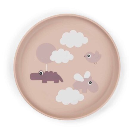Done by Deer - Foodie plate Happy clouds Powder