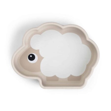 Done by Deer - Silicone Stick&Stay bowl Sheepy Sand