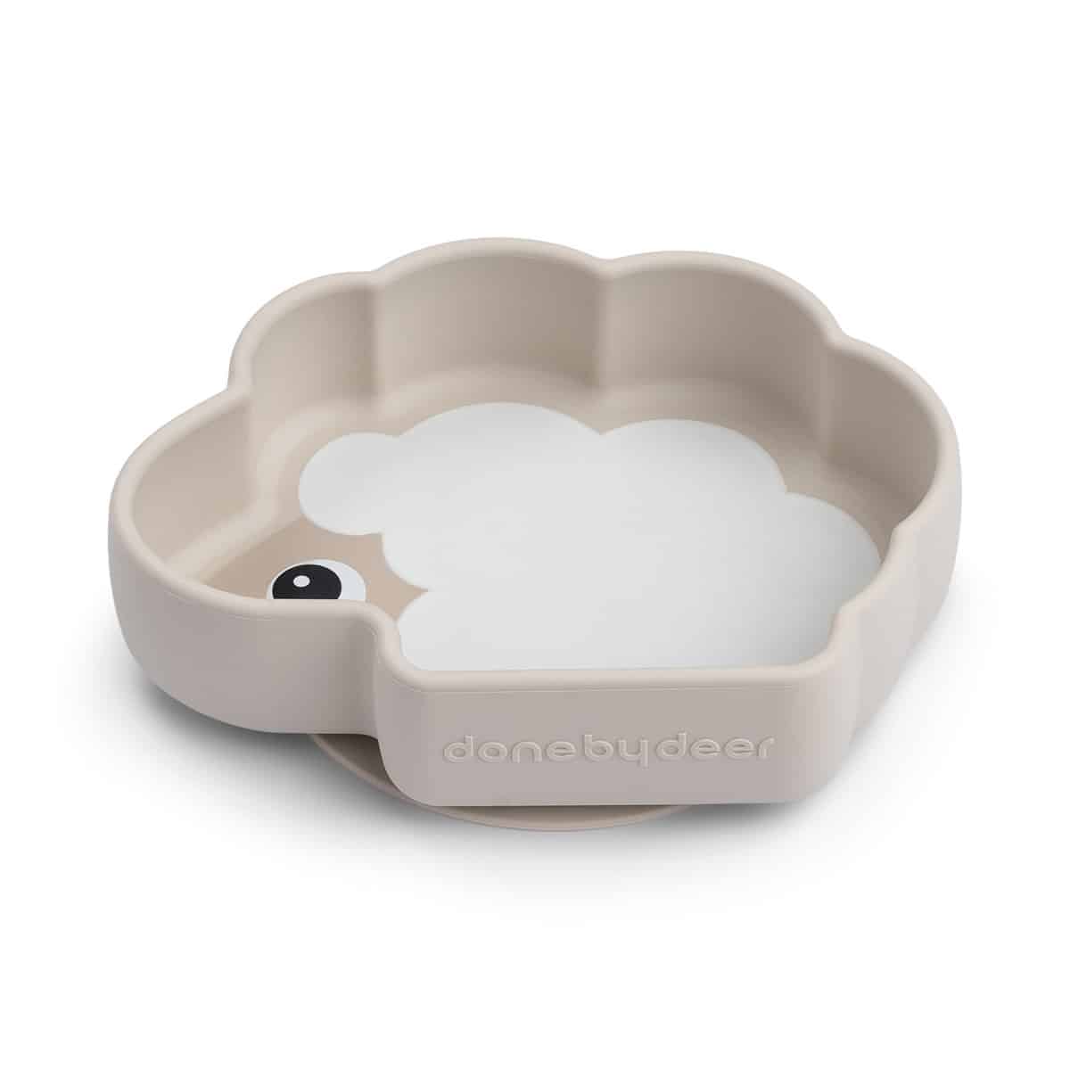 Done by Deer - Silicone Stick&Stay bowl Sheepy Sand