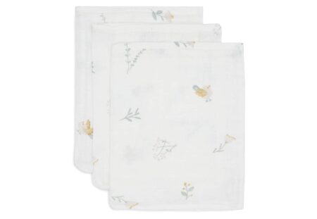 Jollein - Hydrofiel Washandje 15x20cm Lovely Birds (3pack)