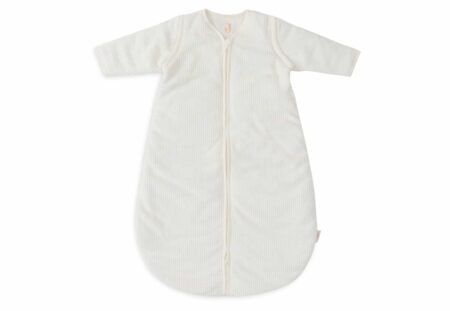 Jollein - Slaapzak met afritsbare mouw Rond 110cm Rib Ivory