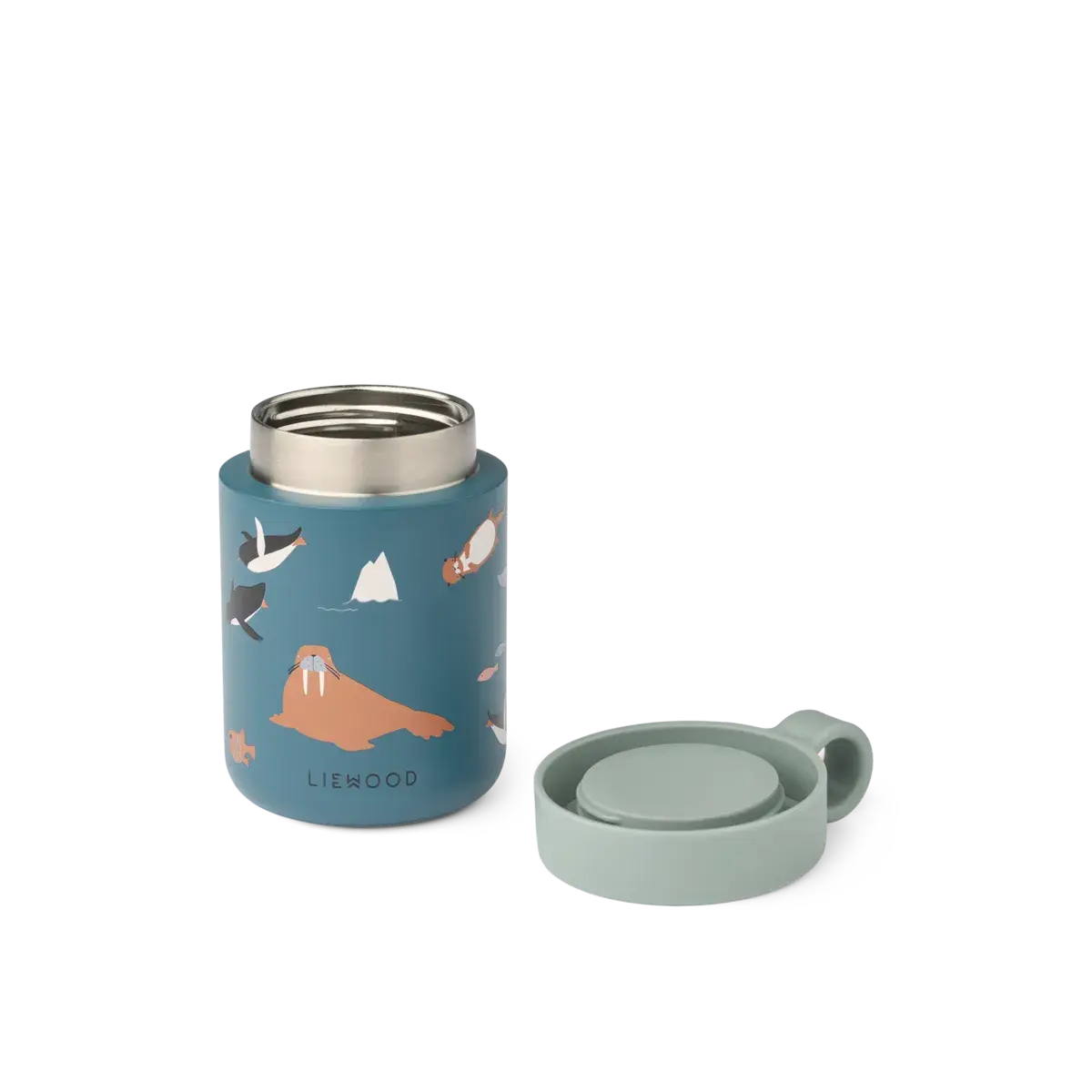 Liewood - Kiani Printed Food Jar - Arctic Sea / Ocean view