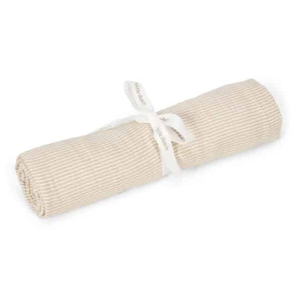 Little Dutch - Swaddle doek hydrofiel 120x120 - Pure Soft Beige
