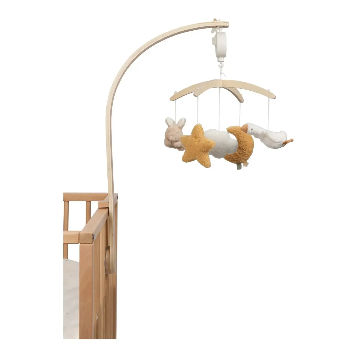 Little Dutch Toys - Houten muziekmobiel Newborn Naturals FSC