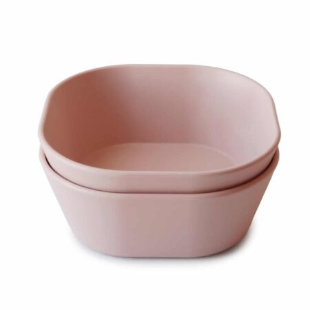 Mushie - Bowls Square - Blush (2 Pcs)